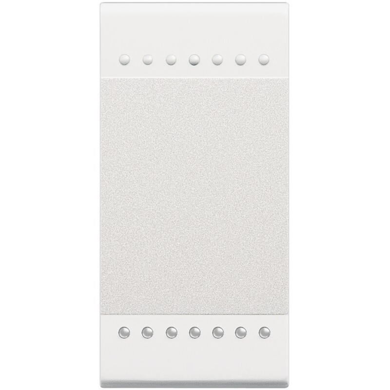 Выключатель без фиксации с подсветкой, кнопочный традиционный 16 А 250 В~ 1 модуль. Цвет Белый. Bticino LIVINGLIGHT. N4005N+LN4742V230